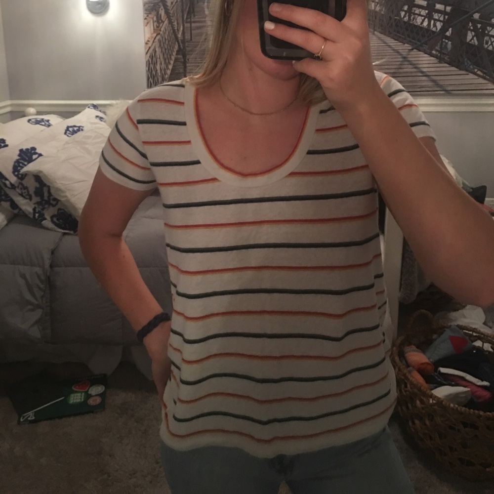 Madewell Multi-Color Striped Tee